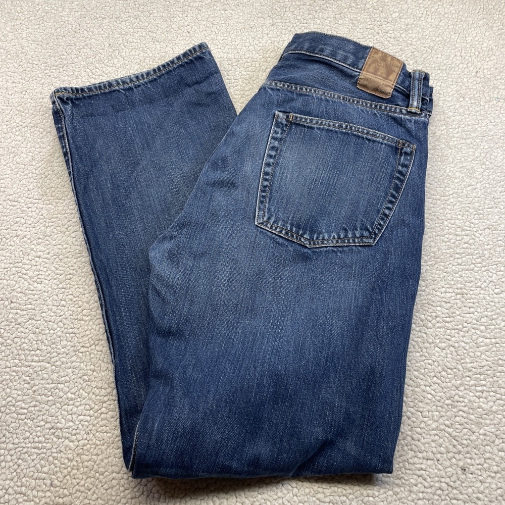 Gap Jeans Mens 34x34 Blue 1969 Relaxed Fit Medium‎ Wash Denim Straight Leg